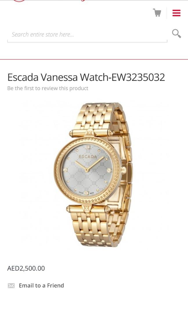 Escada vanessa clearance watch price