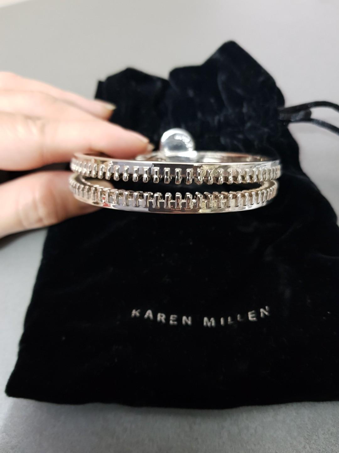 BN Karen Millen brass bangle Luxury Accessories on Carousell
