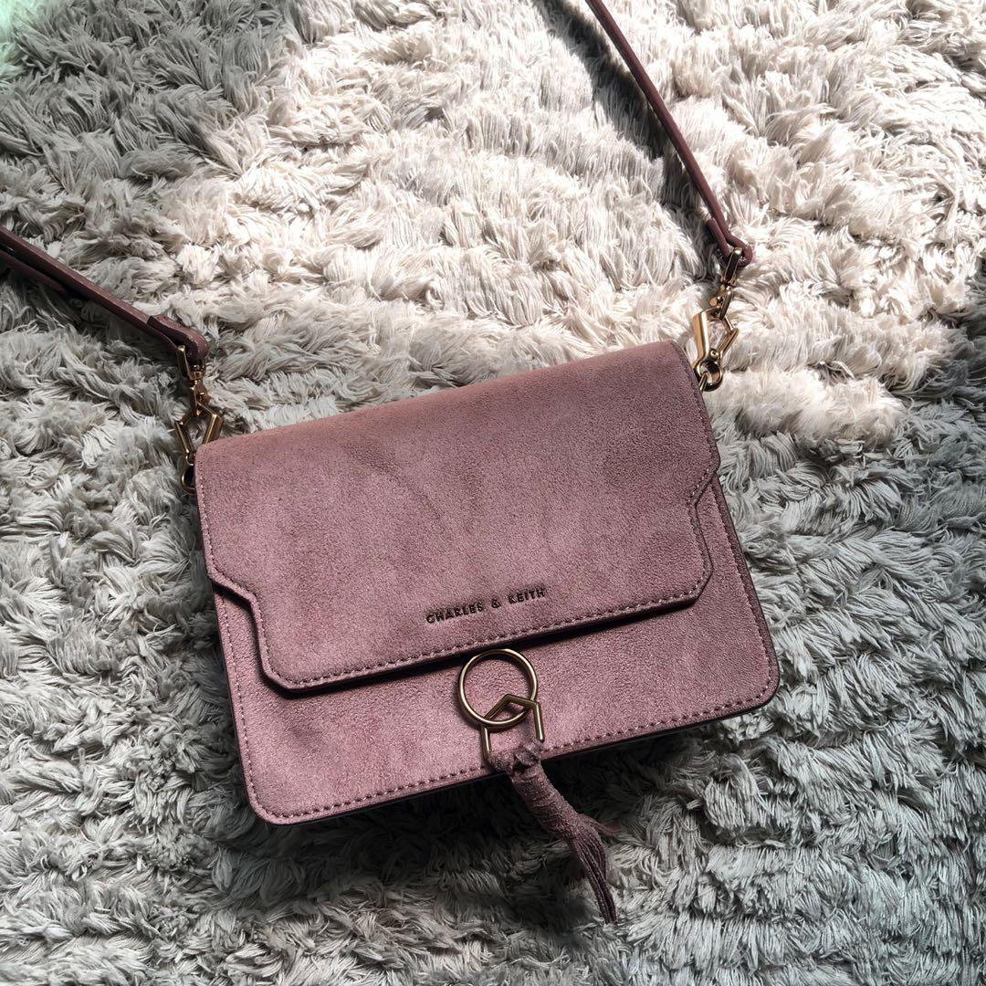 Charles Keith tassel detail crossbody bag