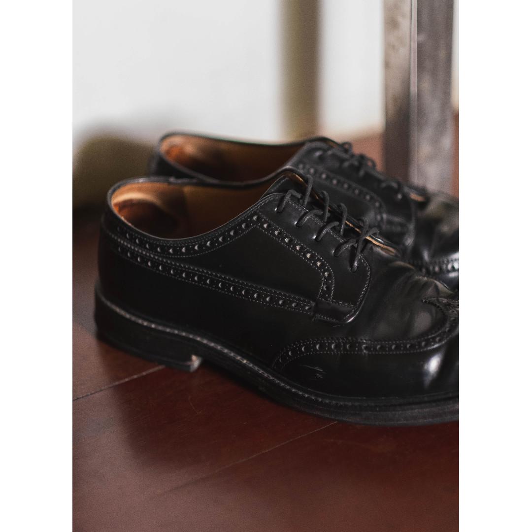 Church's 'Grafton' Derby Brogues (Category: Dress Shoes) located in Muntinlupa City. Submitted by greygarcon (Listing ID 261649301, Image 3). Description: A classic derby brogue with a heavyweight aesthetic, the Grafton was born in 1973 and has been a bestseller ever since. Marrying a chunky, storm welted rubber double-sole, round toe and longwing broguing with a natural polished finish, the Grafton offers traditional refinement with a rugged, pr