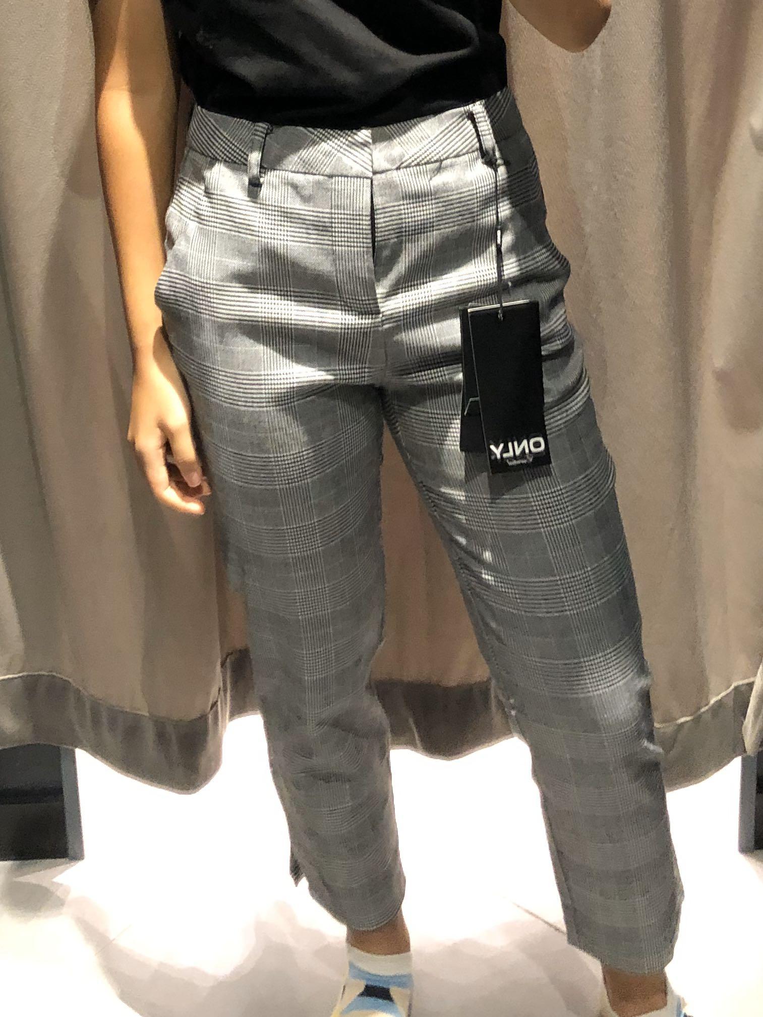 Checkered cigarette pants new arrivals