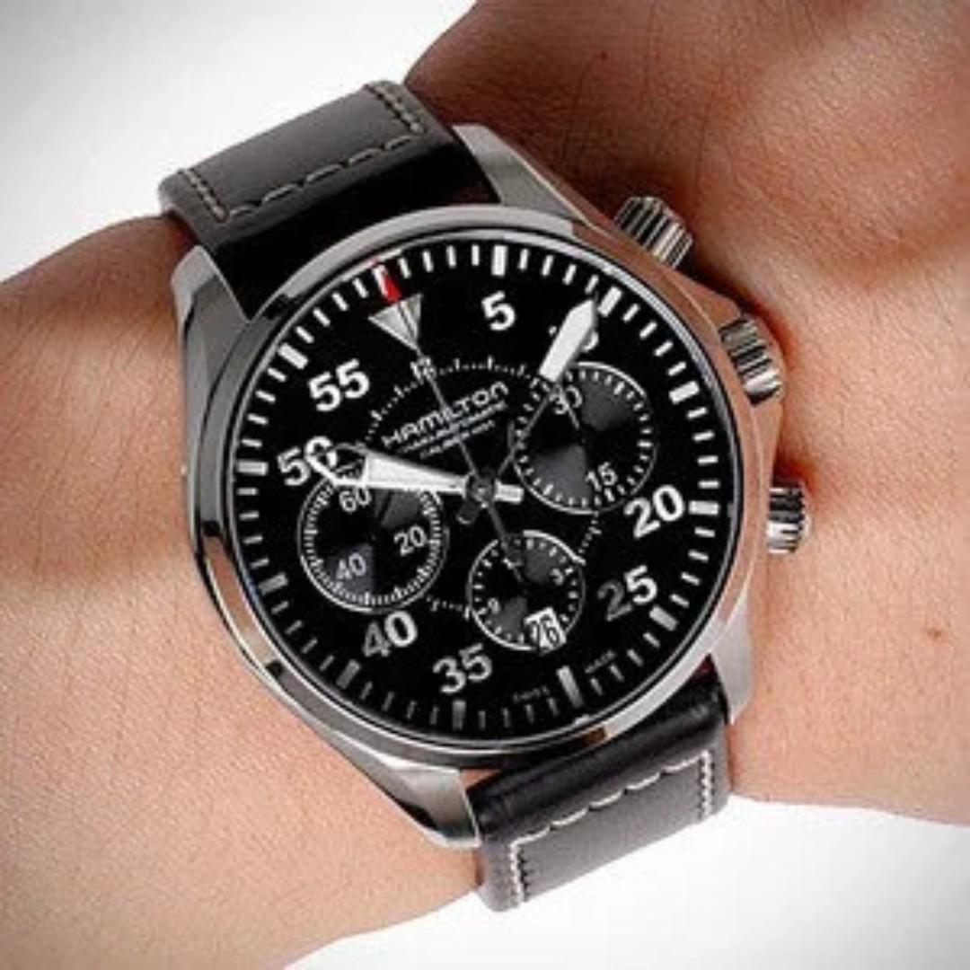 HAMILTON Khaki Aviation Pilot Auto Chrono Watch H64666735