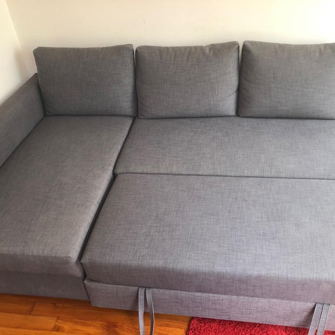Ikea Friheten Corner Sofa Bed Rarely used, Furniture & Home Living