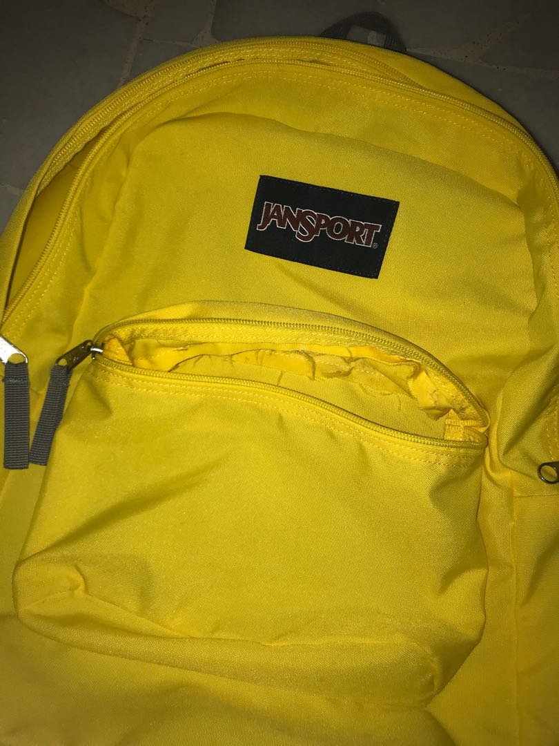 Jansport yellow backpack, Women's 