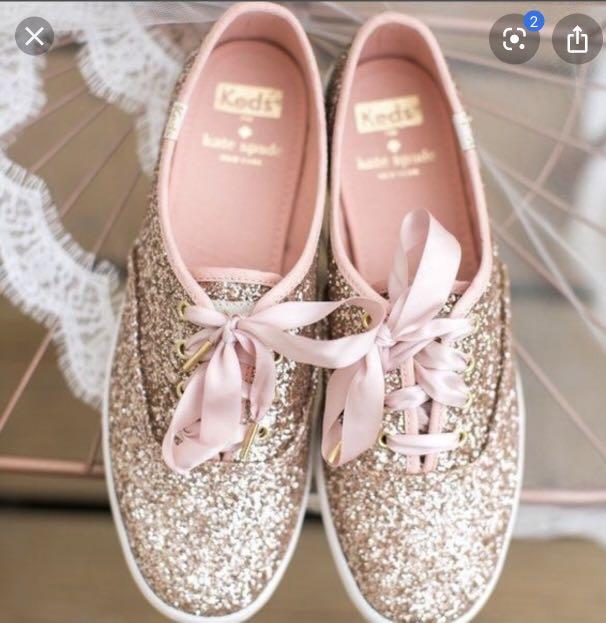 rose gold kate spade keds