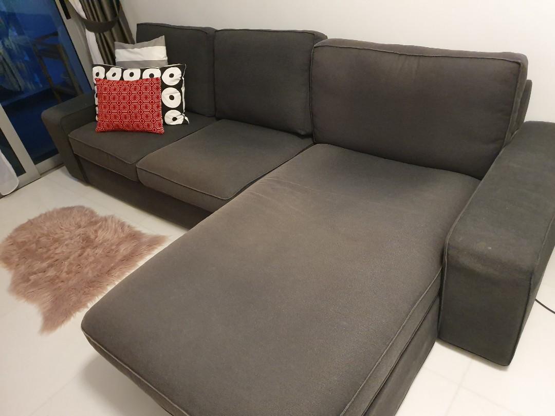 IKEA Kivik 3 Seater L Shaped Sofa, Furniture & Home Living, Furniture