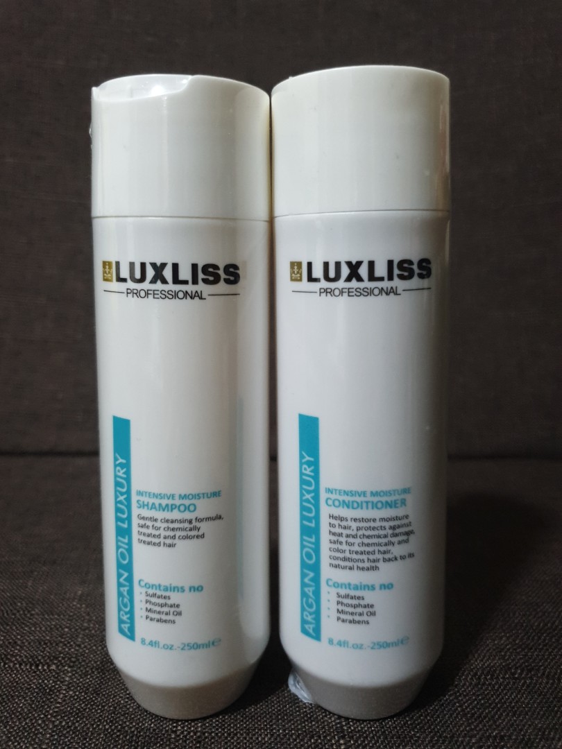 Luxliss Argan Oil Luxury Shampoo Conditioner Set Health Beauty Hair Care On Carousell