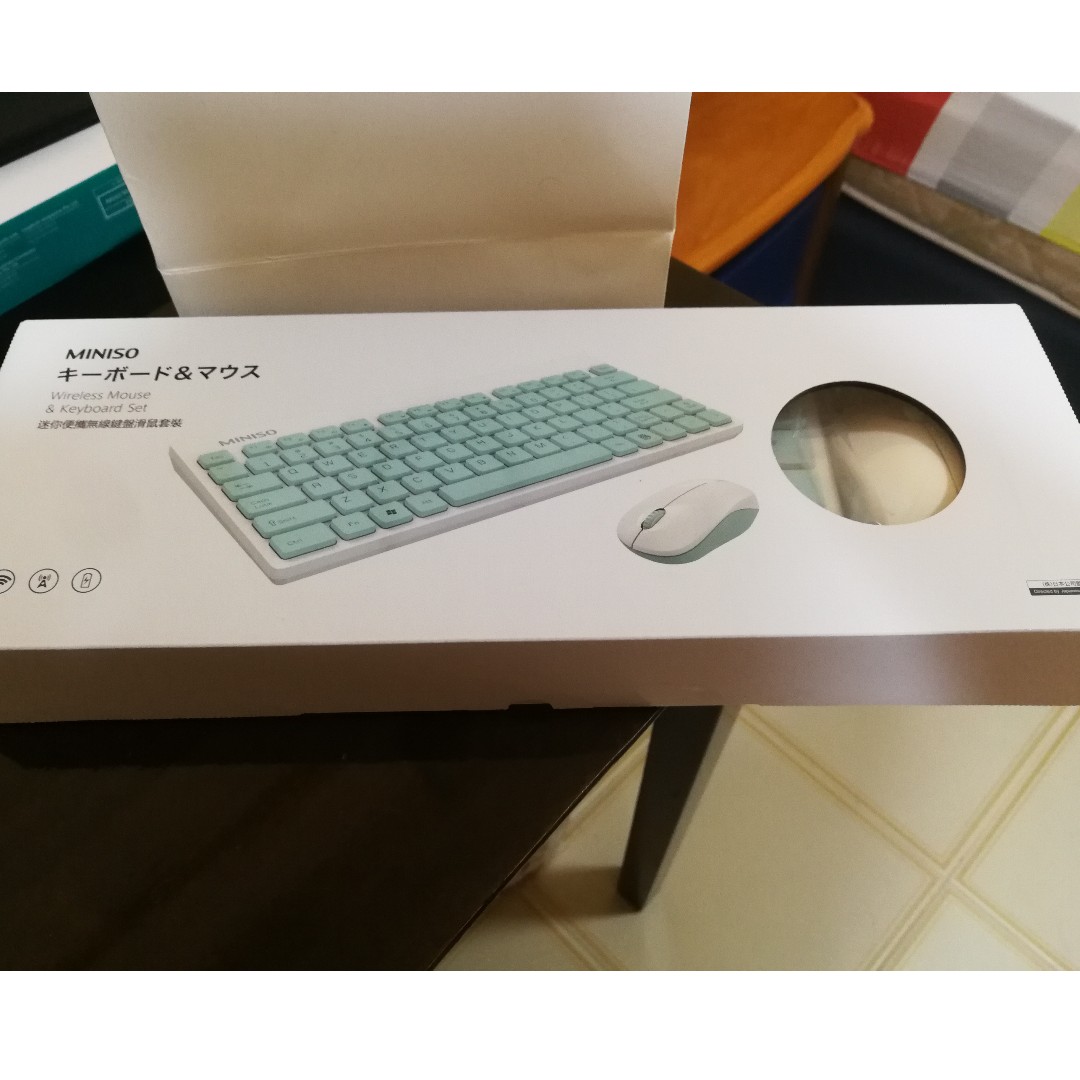 Miniso sealed wireless mouse and keyboard set 20, Electronics