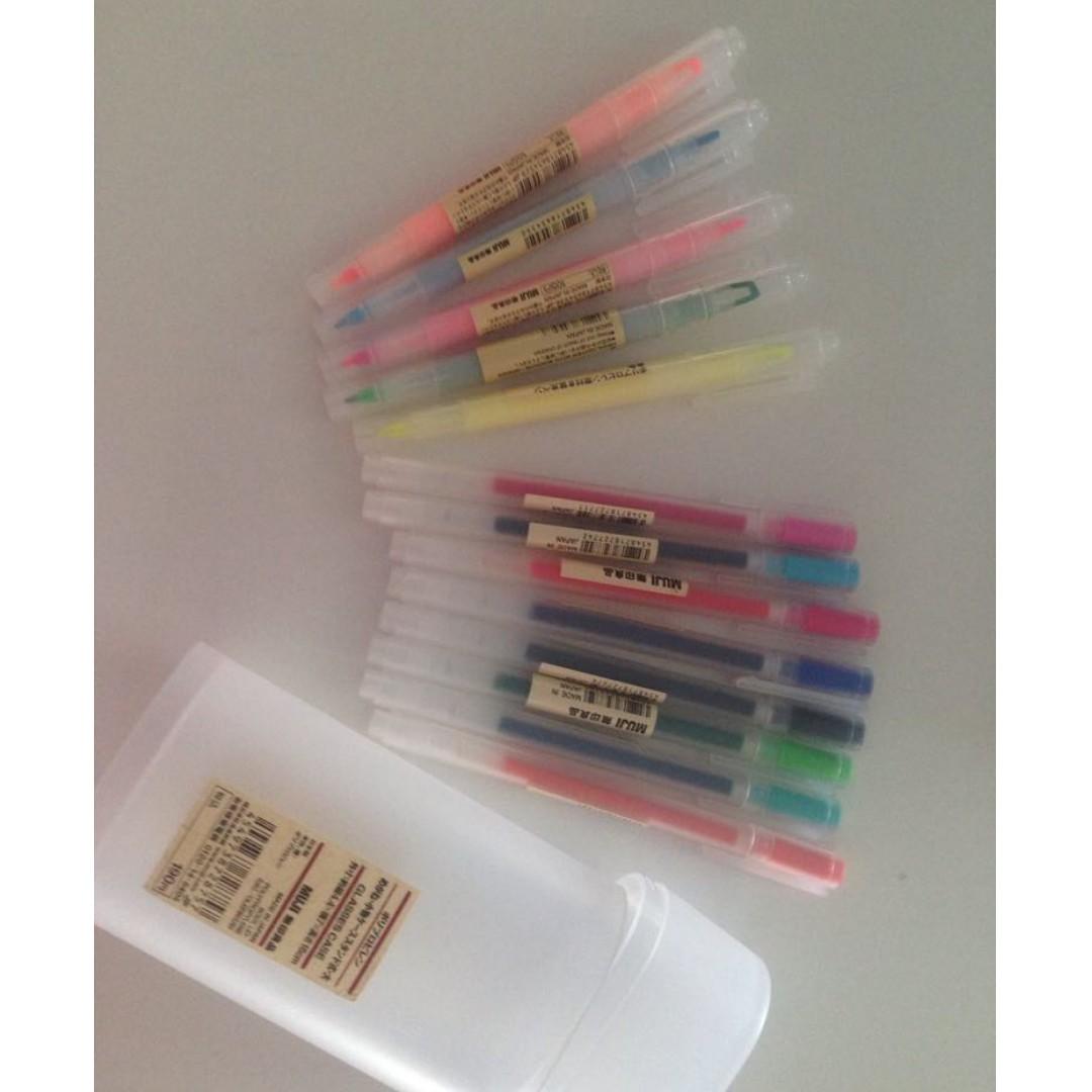 Muji pens 0.5mm, Hobbies & Toys, Stationary & Craft, Craft Supplies & Tools  on Carousell