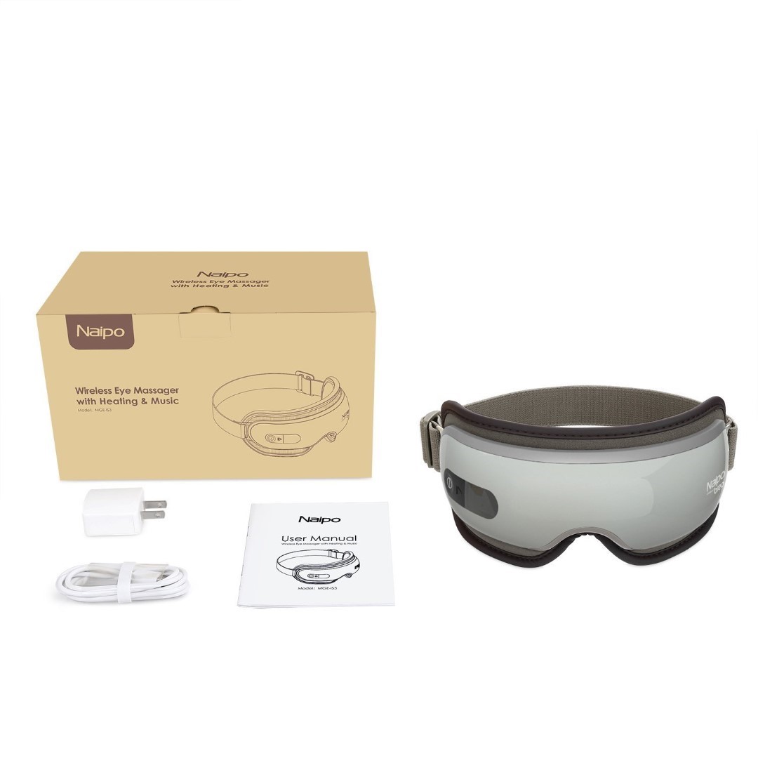 Naipo Wireless Eye Massager Portable Eye Mask with Compression