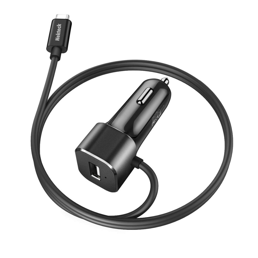 LG G7 ThinQ Quick Charge 3.0 Car Charger Black Nokia 8 Qualcomm Certified Dual USB Charging Adapter for Samsung Galaxy S9 / Note8 Xperia XZ2 and More HTC 10 