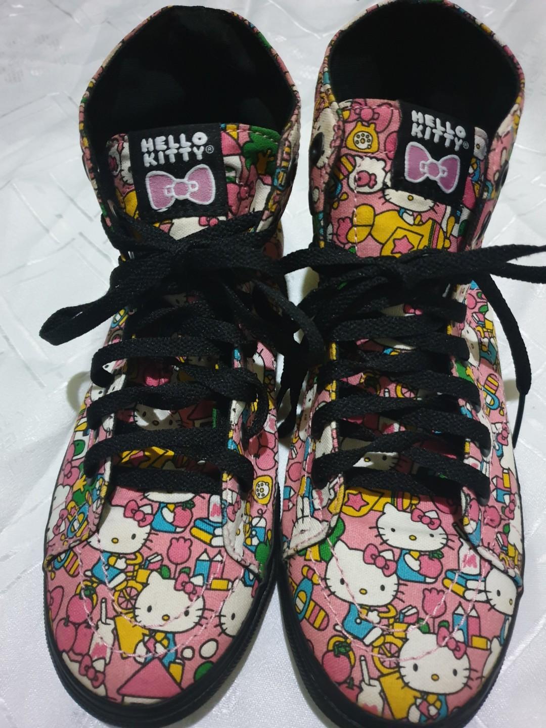 Hello kitty vans high tops on sale