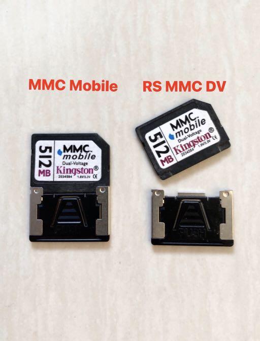 Original Memory Card Rs Dv Mmc Mobile 512 Mb Kingston Dual Voltage Telepon Seluler Tablet Lainnya Di Carousell