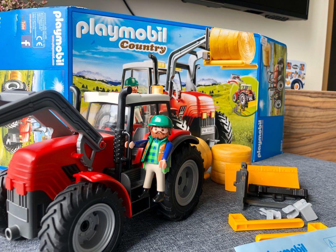 PLAYMOBIL 6867 Country Giant Farm Tractor With Special Tools for