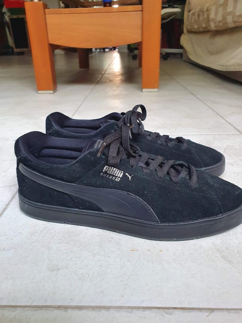 Puma suede triple discount black