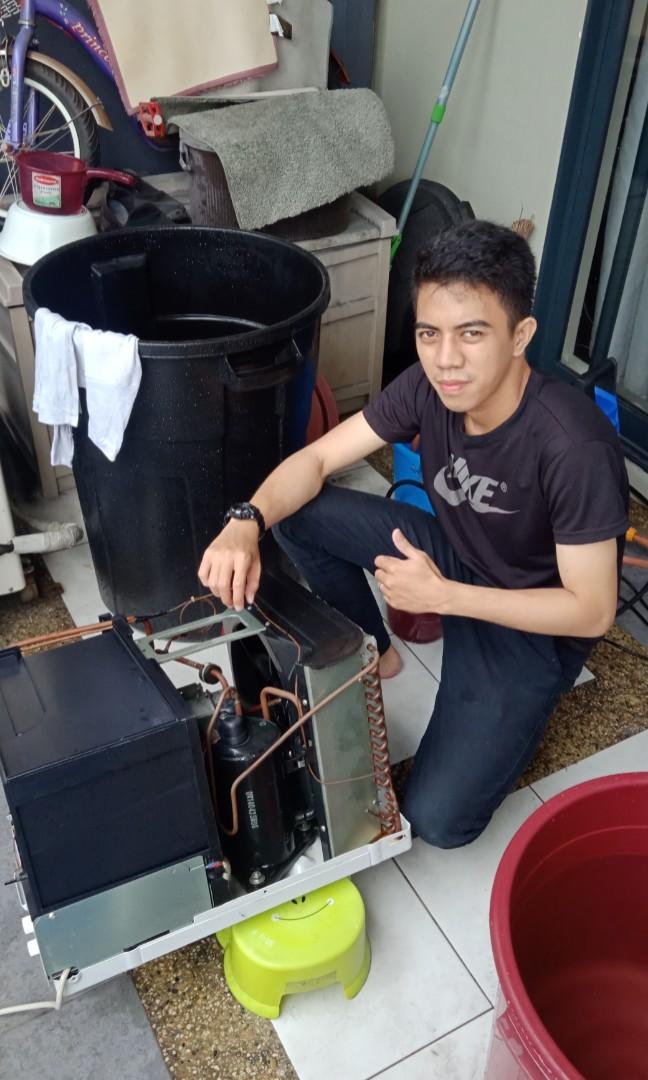 Ref and Aircon Technician (Category: Air Conditioning and Heating) located in Mandaluyong City. Submitted by airconservice_carlo (Listing ID 261547113, Image 1). Description: 💥💥WE OFFER DIFFERENT KINDS OF REF AND AIRCON SERVICE (ANY BRAND)💥💥 📍Installation 📍Dismantle 📍Relocation 📍Pumpdown 📍Repair 📍Parts Replace 📍System Reprocess 📍Charging freon 📍Leak Repair 📍General Cleaning 📍Maintenance 📍Troubleshooting SURE QUALITY WORK BY OUR CE