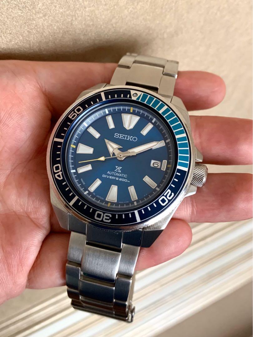 Seiko Samurai Blue Lagoon limited edition SRPB09 (Made in Japan), Luxury,  Watches on Carousell