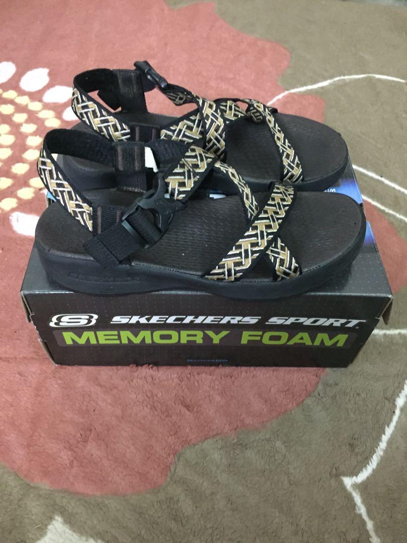 Skechers memory foam sandals online