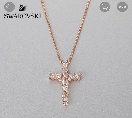 Swarovski Cross Necklace, Women's Fashion, Jewelry & Organisers, Necklaces  on Carousell