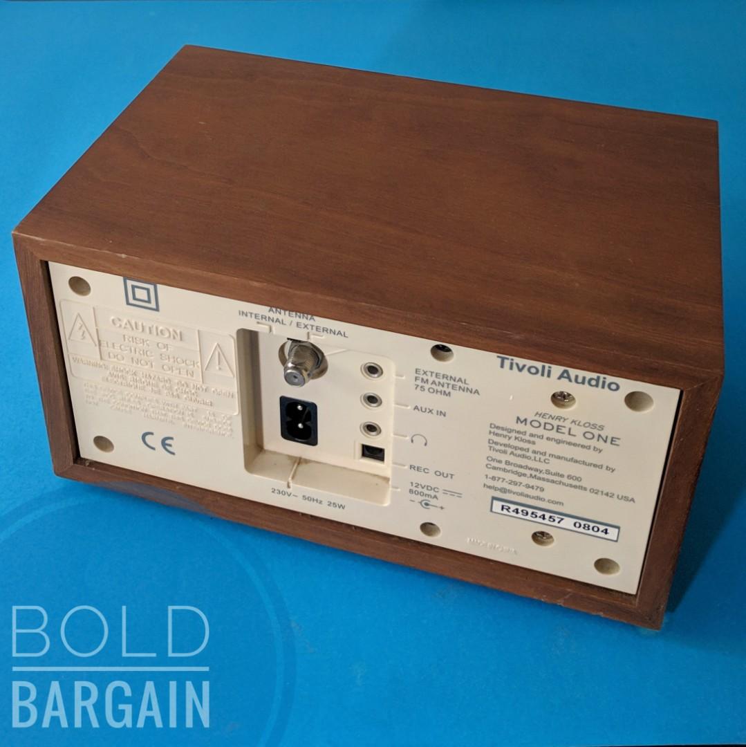 Tivoli Audio Henry Kloss Model One AM FM Radio with Aux Line In High