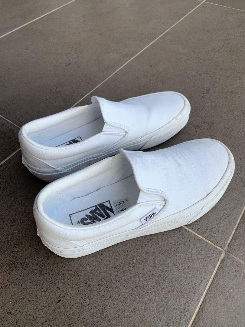 White new arrivals loafer vans