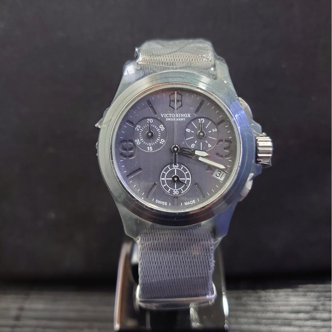 VICTORINOX Swiss Army Original Chronograph Grey Nylon Men s Watch