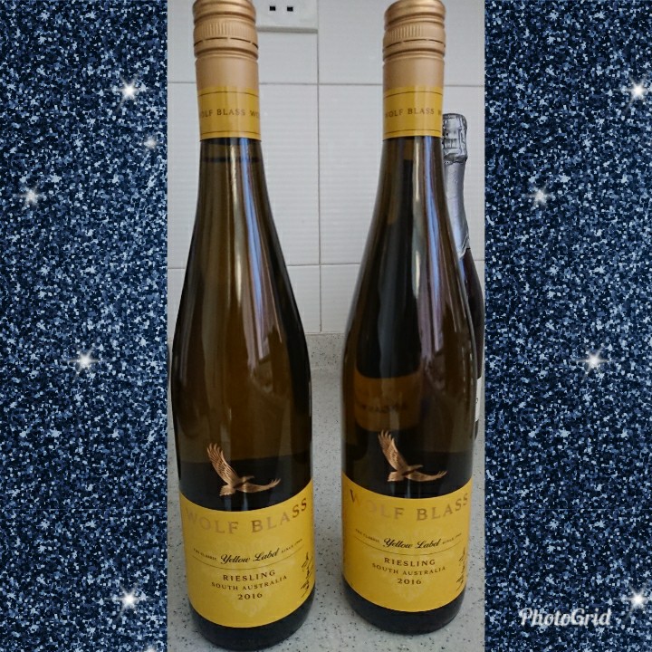 Wolf Blass yellow label Riesling 2 bottles @ $10, Food ...
