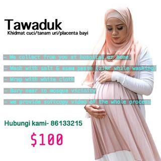 Khidmat cuci/tanam uri/placenta bayi