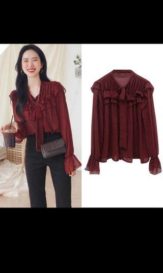 Maroon  blouses