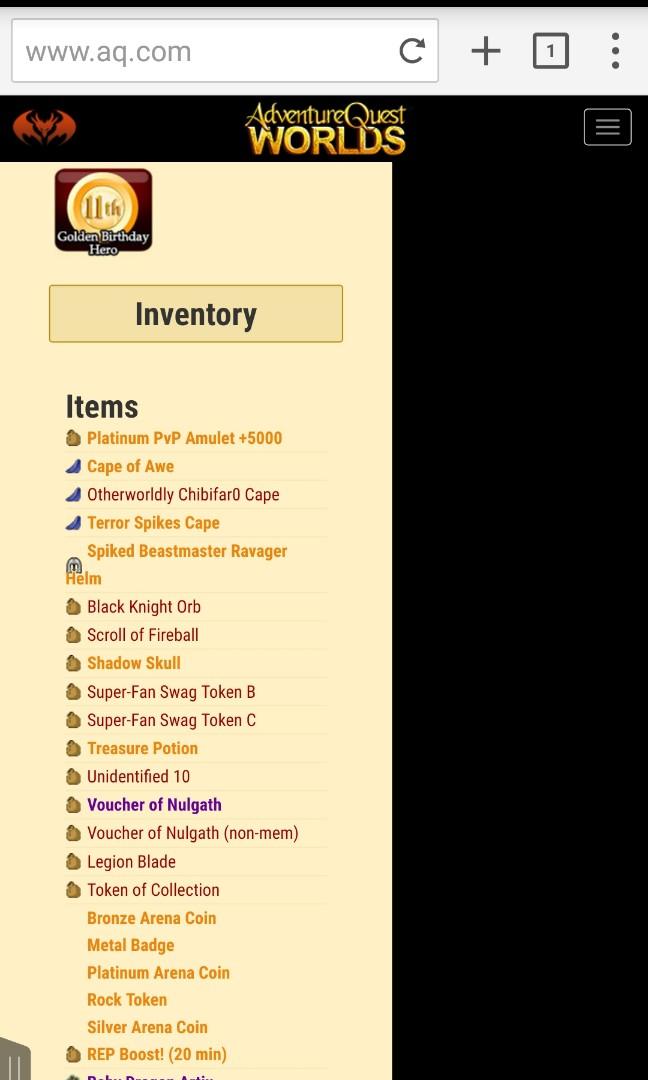 AQW 12.7 YEARS ACC (RARES), Video Gaming, Gaming Accessories, Game Gift  Cards & Accounts on Carousell