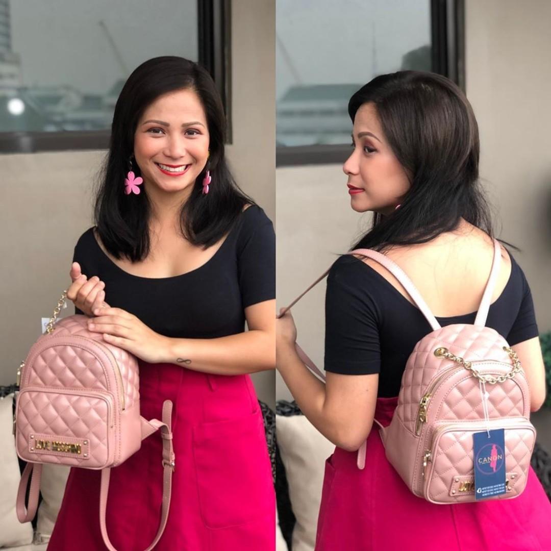 Love moschino deals backpack pink