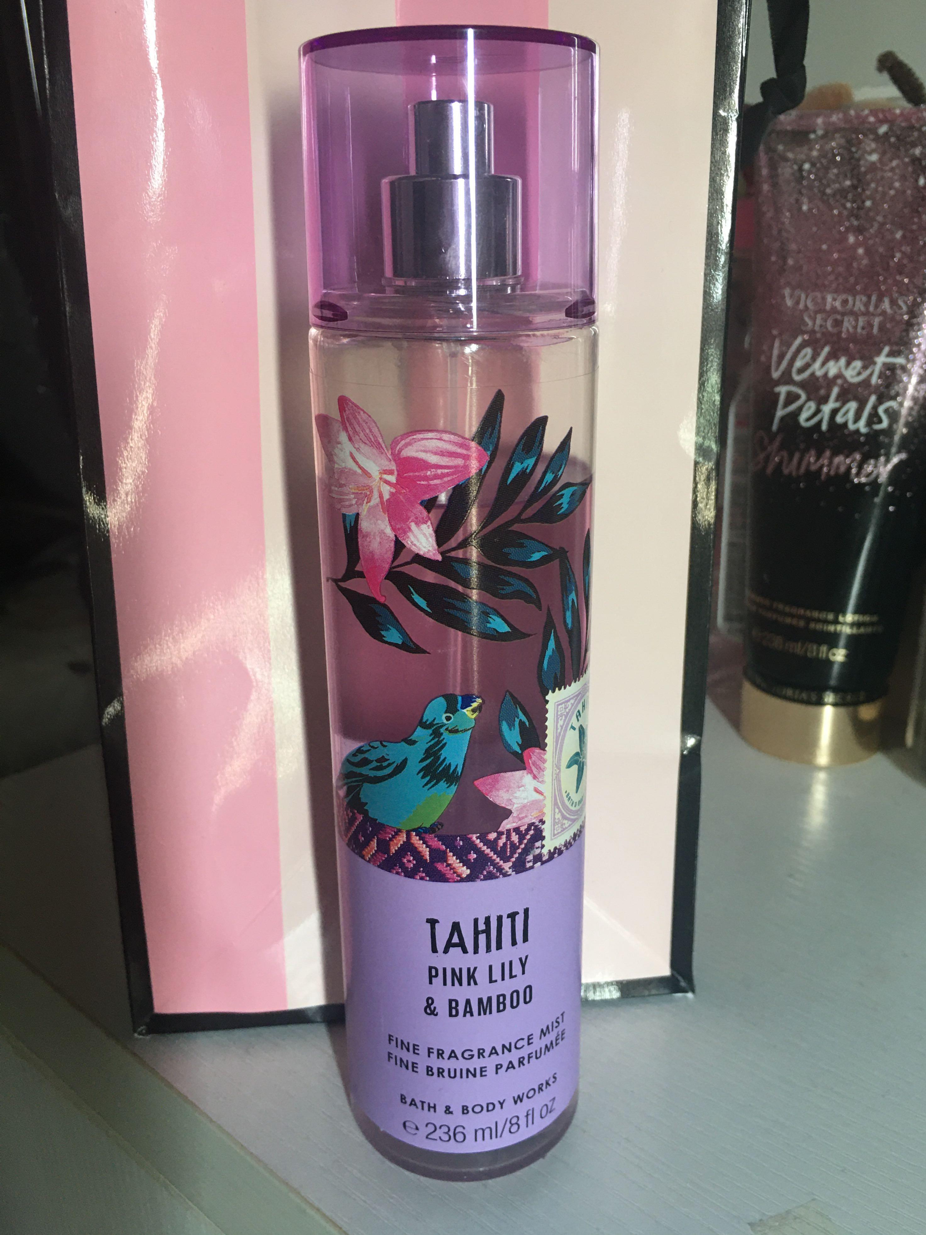 Tahiti pink lily deals and bamboo spray