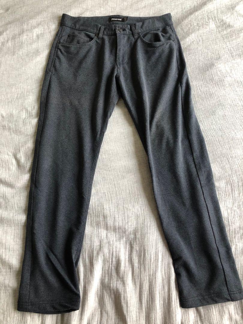 Betabrand Dress Pant Sweatpants Charcoal