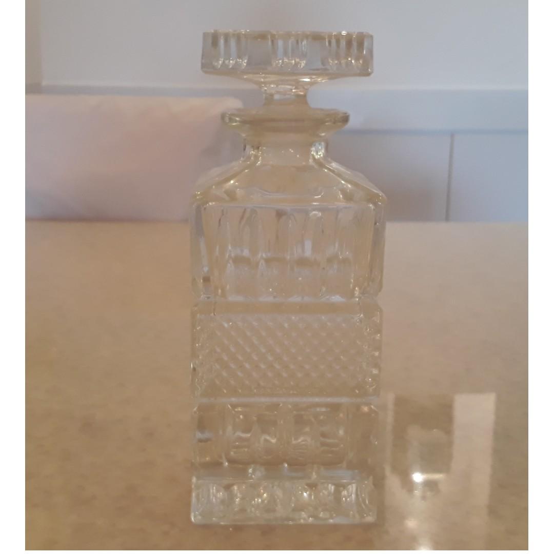 Bohemia Crystal Whiskey Decanter Set Hand Cut 24 Lead Crystal, Furniture & Home Living