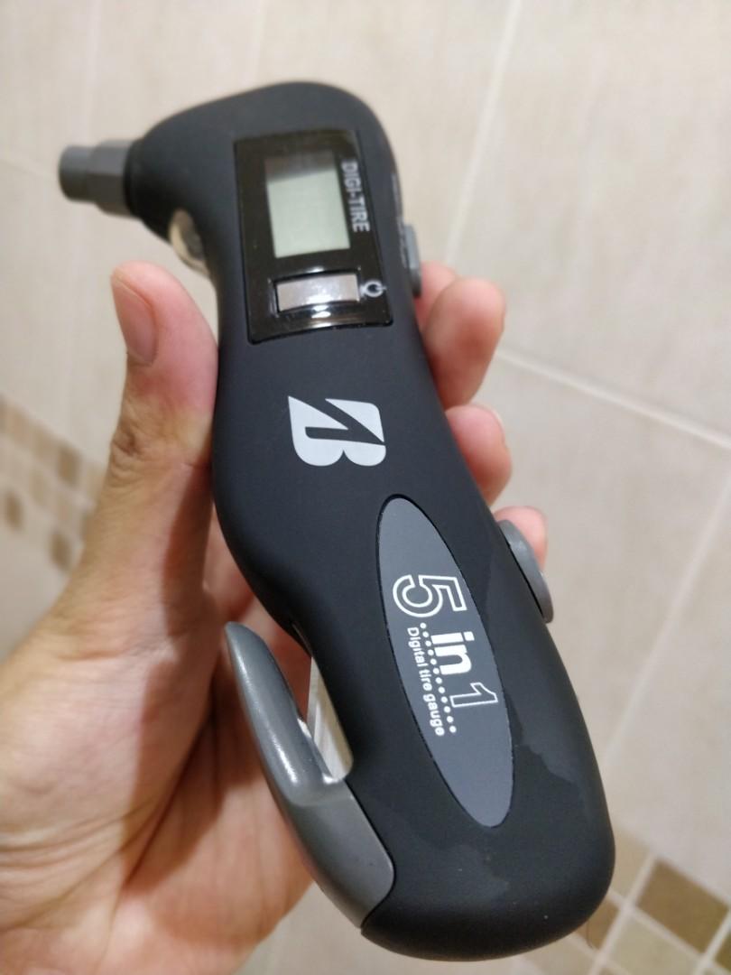 Bridgestone 5in1 Digital Tire Pressure Gauge, Health & Nutrition