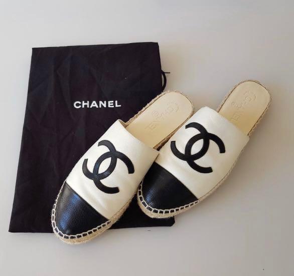 Chanel mules hotsell espadrilles