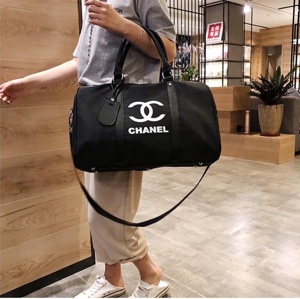 CHANEL, Bags, Authentic Chanel Travel Bag Gym Bag Duffle Vip