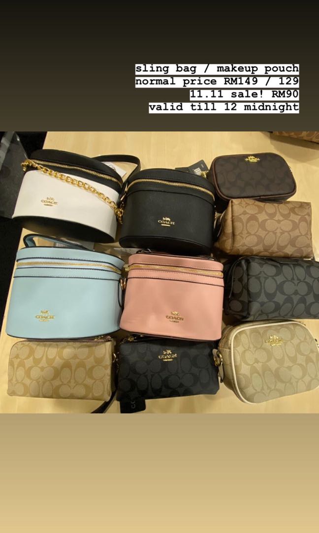 Coach makeup bag sale shop