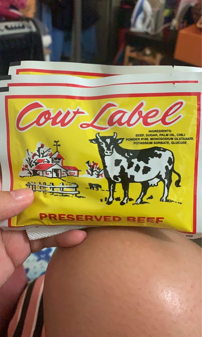 cow label beef jerky, Food & Drinks, Chilled & Frozen Food on ...