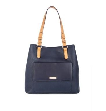 Debenhams Principles by Ben de Lisi Navy Blue Pebbled leather bag