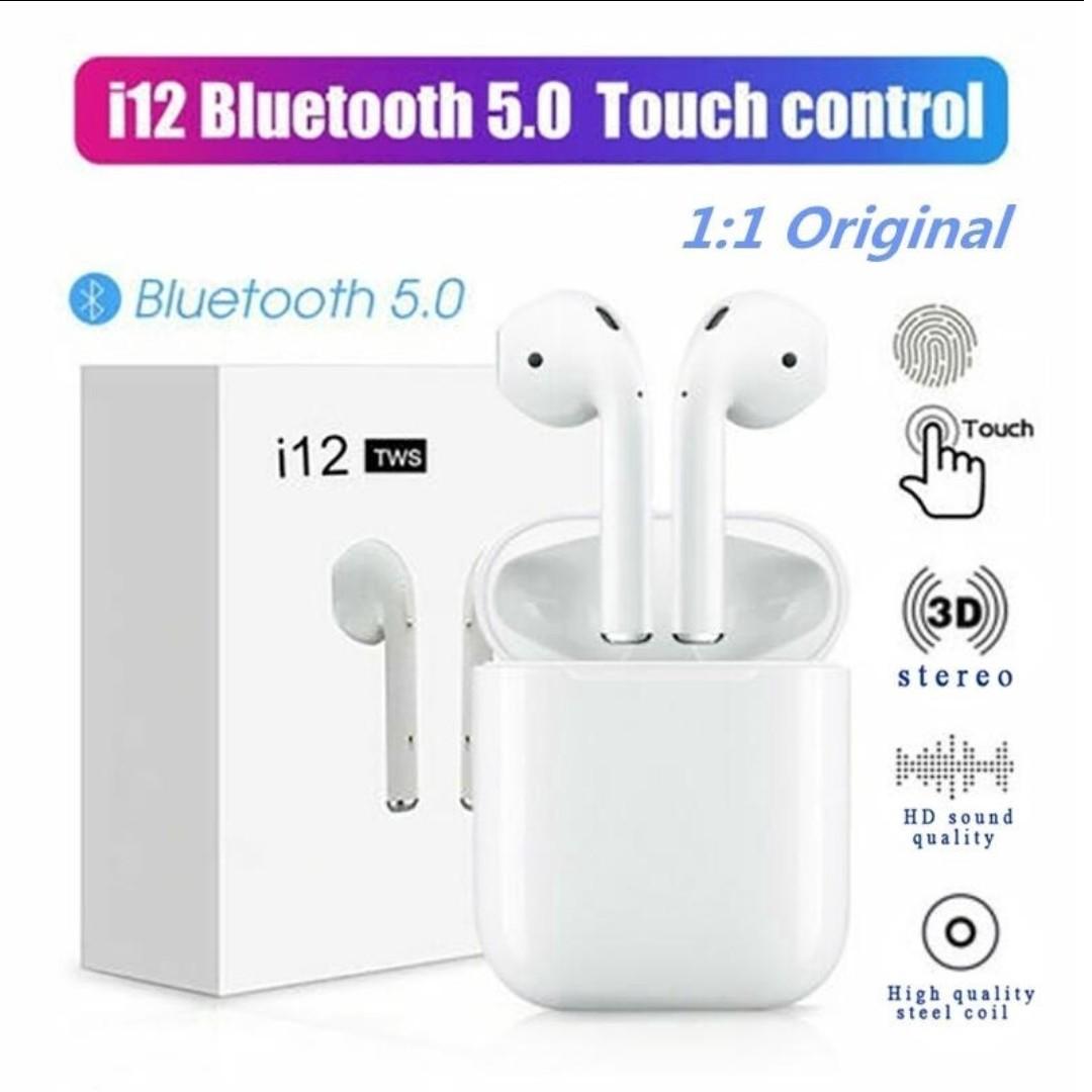 free delivery Wireless Bluetooth Airpod i12 TWS exact 1 1 super copy