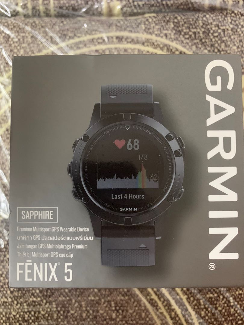 Garmin Fenix 5 sapphire with 4 free accessories Luxury Watches on Carousell