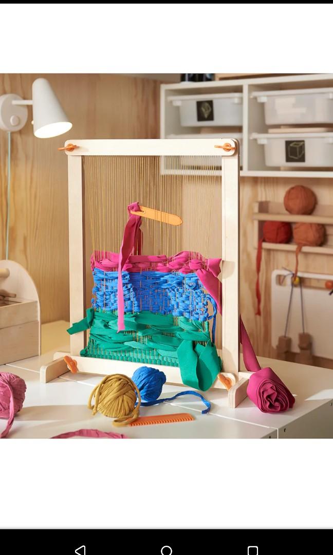 Ikea Lustigt 7piece weaving loom set, Hobbies & Toys, Stationery