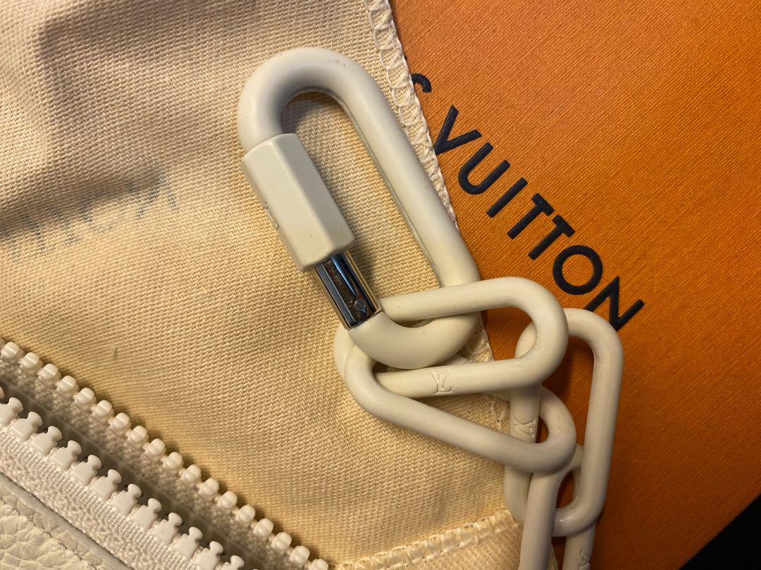 Louis Vuitton Pochette Cle Monogram Powder White