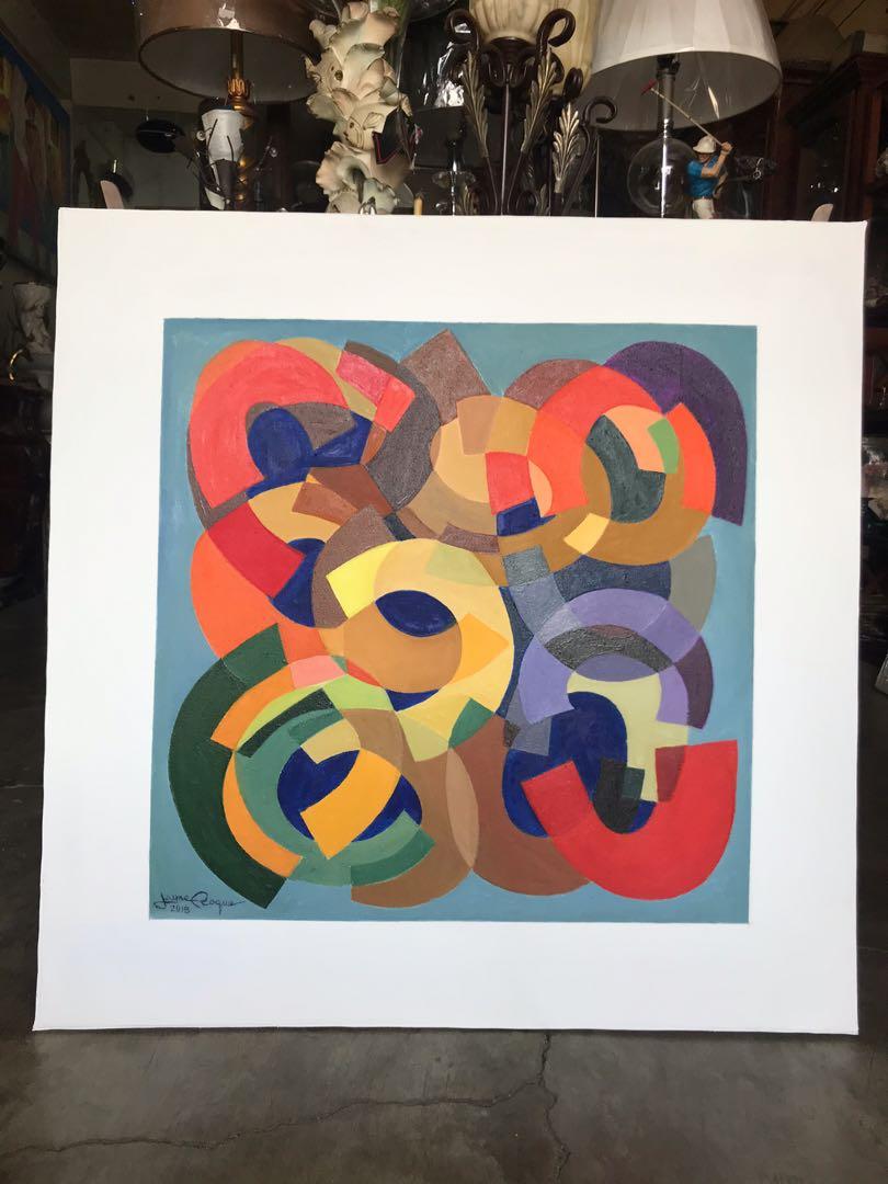 25 X 25 Inches Abstract Painting By Jaime Roque Design Craft