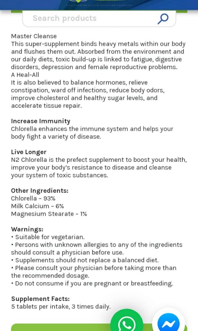 N2 Chlorella Herbal Pharm on Carousell