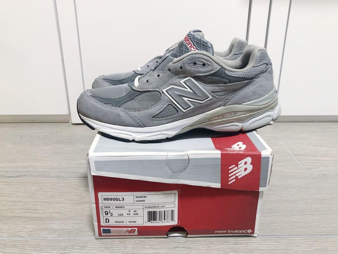 New Balance 990gl3 990v3 43, 男裝, 鞋, 波鞋- Carousell