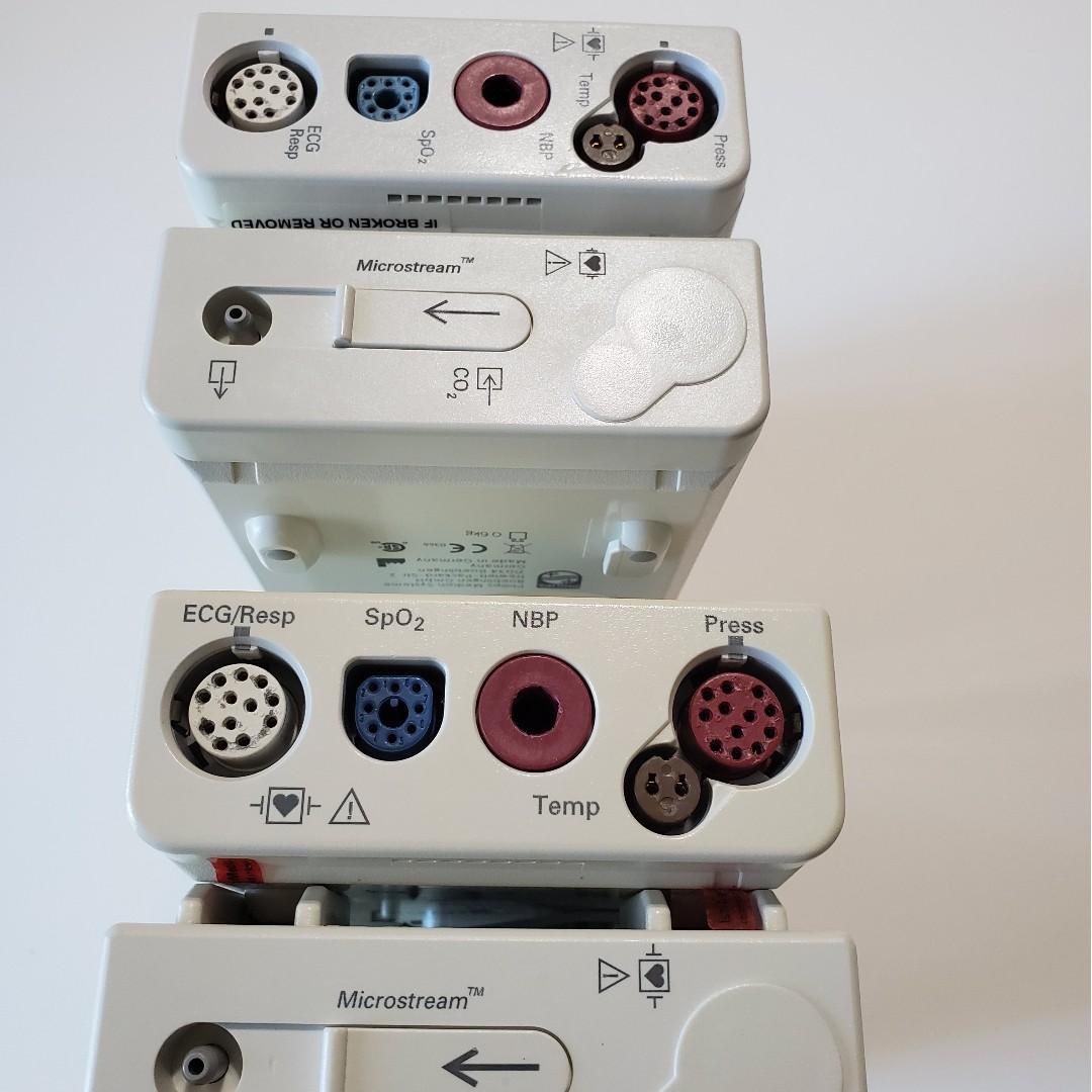 Philips M3001A Monitor Module + 3015A Microstream CO2 Module