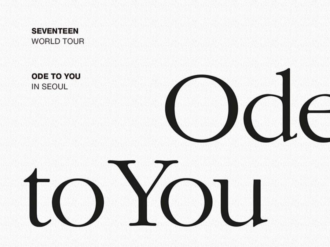 SEVENTEEN ode to you in ソウル BluRay SEVENTEEN 'Ode to You' in