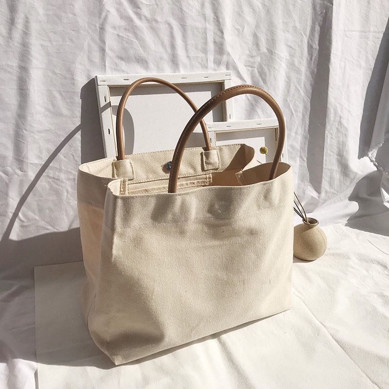 Structured best sale canvas tote